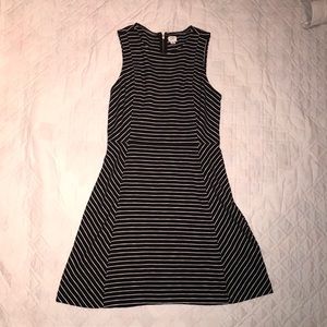 Crown & ivy black and white strip dress
